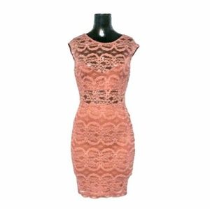 NWT Mystic Dust Pink Lace Sleeveless Dress 👗